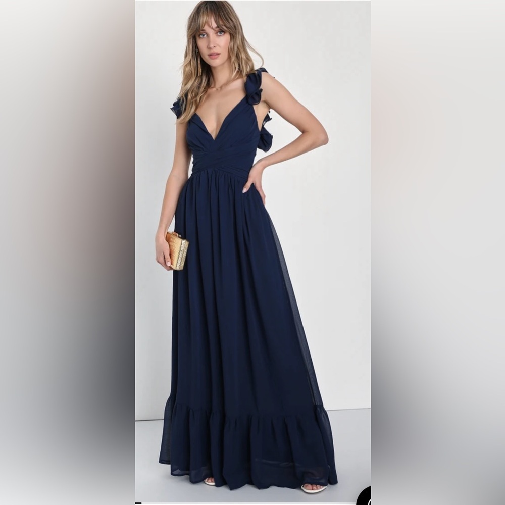 Lulus Navy Dress XS